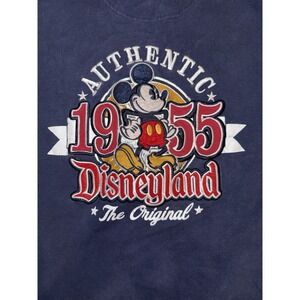 Disney Parks Women Sweatshirt XXL 2XL Navy Hoodie Logo Mickey Mouse 55‎